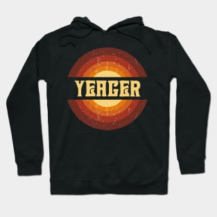 Vintage Proud Name Yeager Birthday Gifts Circle Hoodie